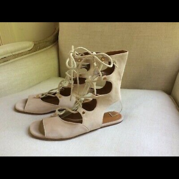 Chloe Sandals Caged Suede Laces Gladiator Foster,All Products : American Fashion Style Bags On Sale
